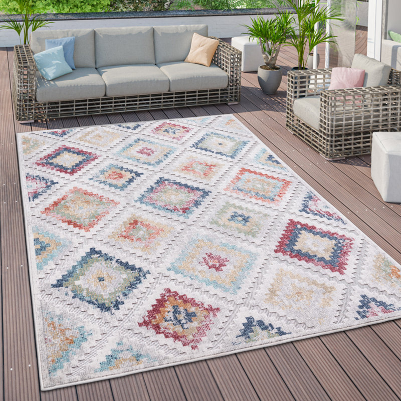 Rectangular Godley Geometric Area Rug, Rectangle 240 x 340cm