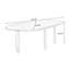 Bureau en bois massif brun Free Form-1153155983