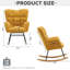 Nursing Rocking Chair, Teddy Glider Chair for Nursery, Comfy Living Room Armchairs with High Backrest for Adults-129167825