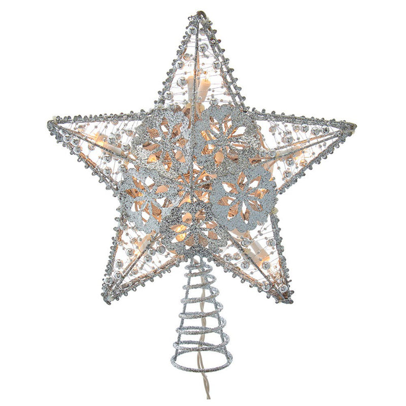 Décoration pour sommet d'étoile, Argent clair
