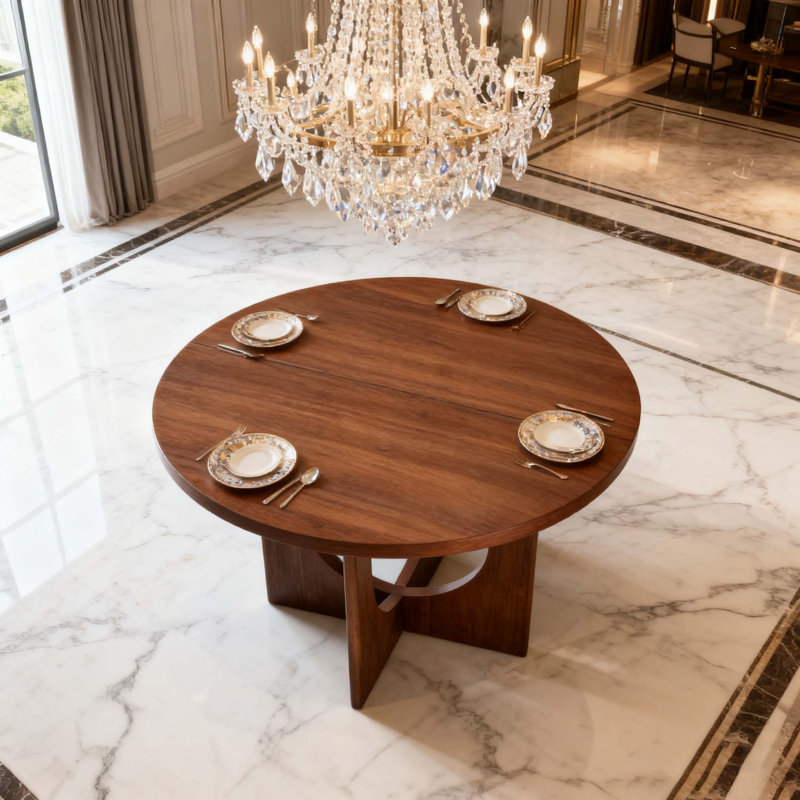 Table de salle à manger 48 ", Noyer