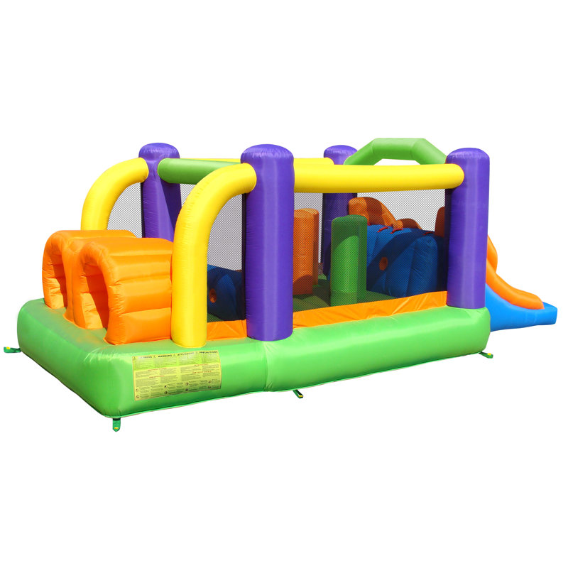 Inflatable 19' x 7' Obstacle Course Slide