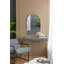 Miroir d'appoint arqué 24 "x 36" avec cadre en métal doré pour salle de bain-1001056531