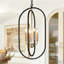 Kaylaa 4 - Light Moden Gold Black Lantern Chandelier-1296545631