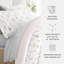 Ensemble de literie réversible 8 pièces - Housse de couette à motif, insert d'édredon et ensemble de draps unis-99311786-99311790