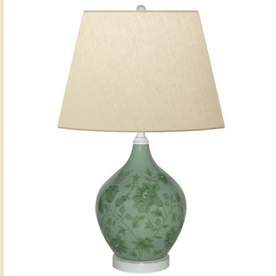 Lampe de table 28 po Smoky Olive Leaves