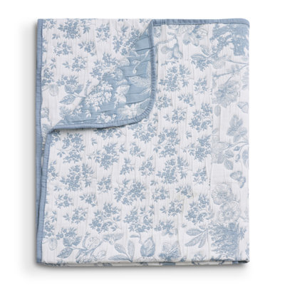 Toile Patch Jacquard Reversible Throw