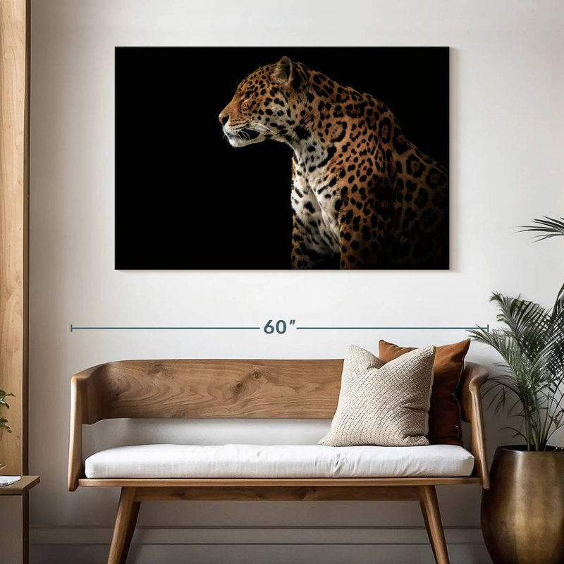 Brampt Midnight Jaguar, 32" H x 48" W