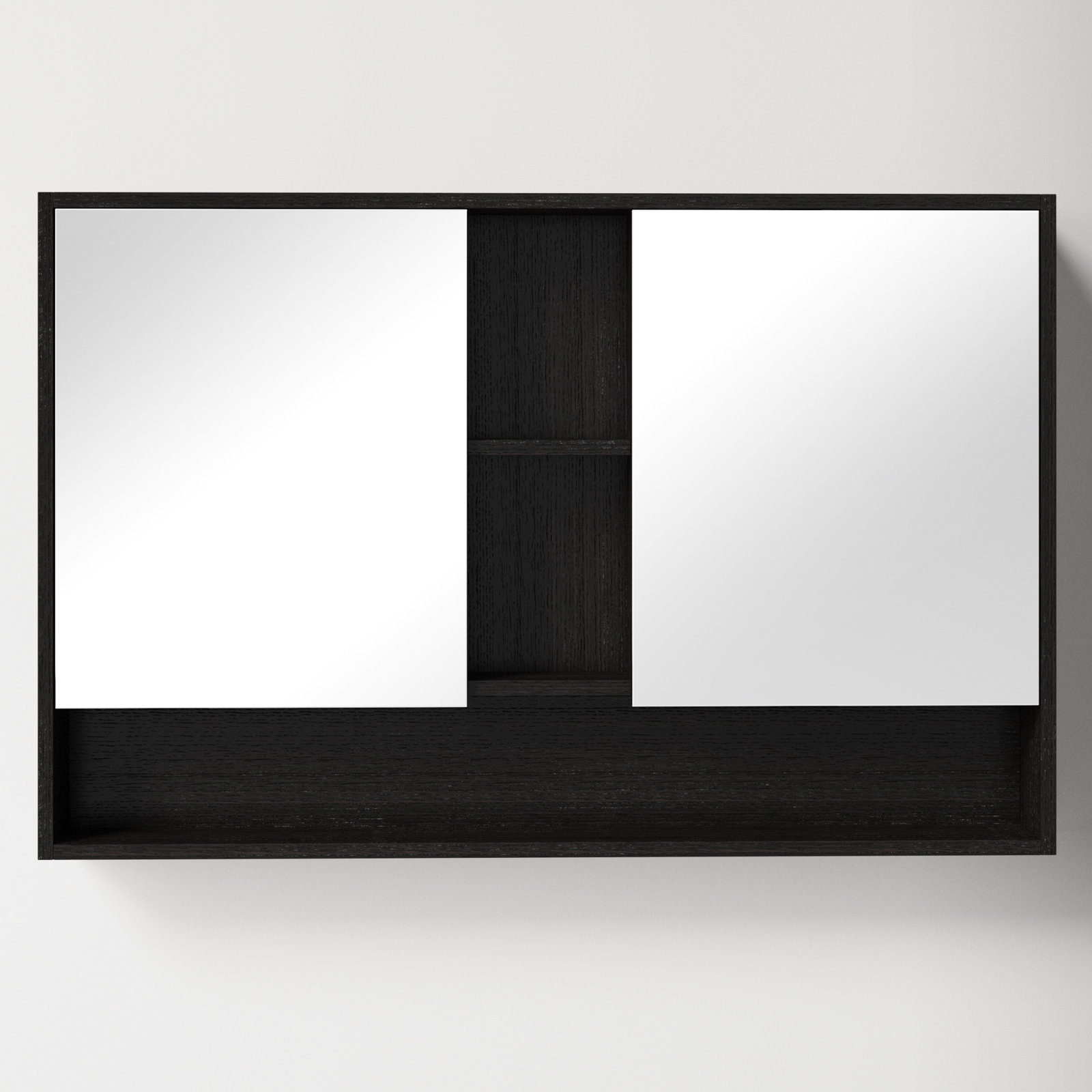 Maisie Surface Double Medicine Cabinet, Black