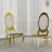 7 Piece Luxury White And Gold Dining Table Set With 6 White Leather Dining Chairs-551457641-551457646-551457632