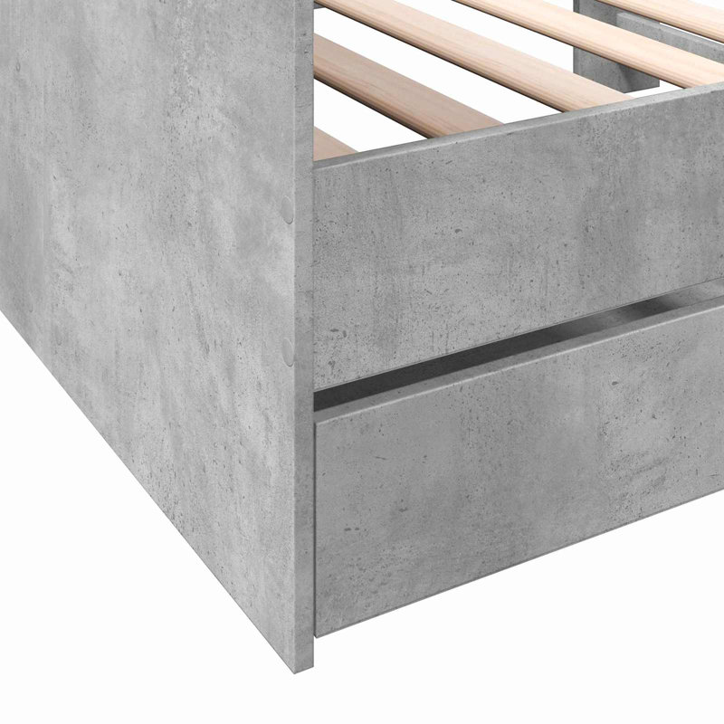Bed, Concrete Grey
