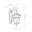 Ballintoy Londonderry Seeded Glass Outdoor Wall Lantern