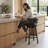 Deherrera Modern Swivel Counter or Bar Stool with Open Low Back and Footrest in Metal and Faux Leather-2007104312-2007104318-1994148971