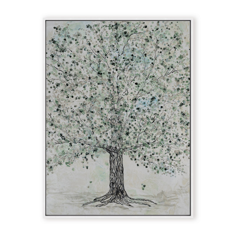 Nature Inspired "Lush Renewal" Canvas Wall Art By , 16" H x 12" W, Framed Canvas, Gold