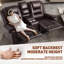 Fauteuil de massage inclinable chauffant en cuir 3 places Latitude Run® avec porte-gobelets et rangement-1448902290
