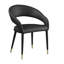 Chaises d'appoint de salle à manger rembourrées en velours de 19 po Farview -1918239058