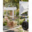 Lit de jardin surélevé 39 pouces avec roulettes, jardinière surélevée en métal avec tablette de rangement, capacité de 400 lb-438312276