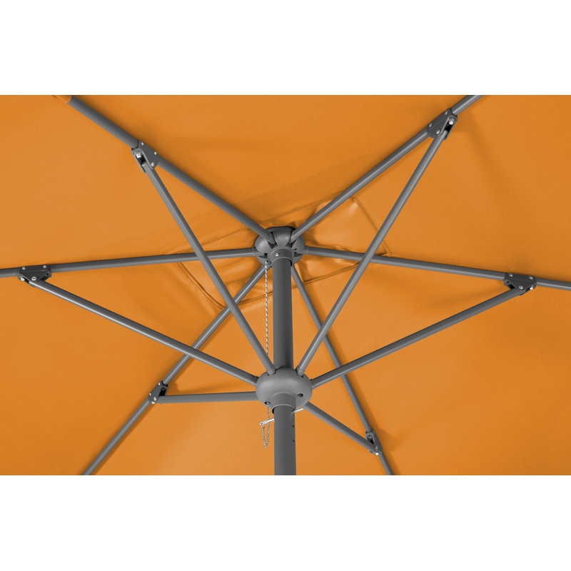 Tunis 2.7m x 1.5m Rectangular Market Parasol, Tangerine
