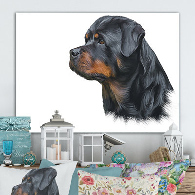 " Drawing Of The Dog Rottweiler "