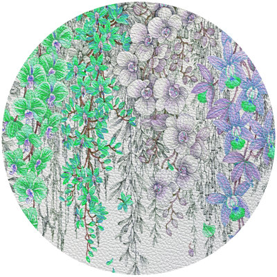 Orchid Garden 16" Vinyl Placemat