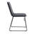 Lagan Leather/Polyester Office Guest Chair – Ergonomic Desk & Conference Seating with Stainless Steel Base, Fixed Arms & Lumbar Support-1020249384