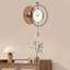 Horloge murale en métal avec pendule