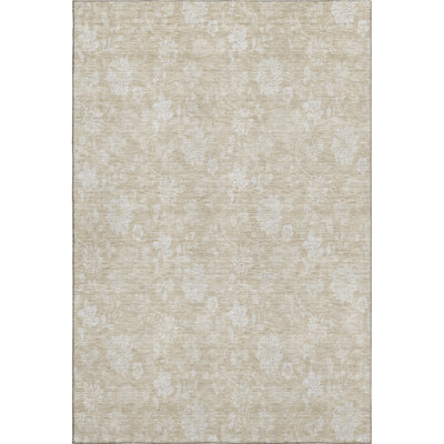 Premium Machine Washable Prisco Beige Rug