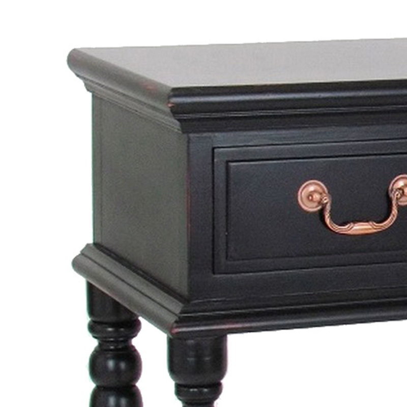 Kusai 32'' Solid Wood Top Console Table