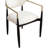 Eligah Vegan Leather Upholstered Dining Arm Chair-6766377-6766386