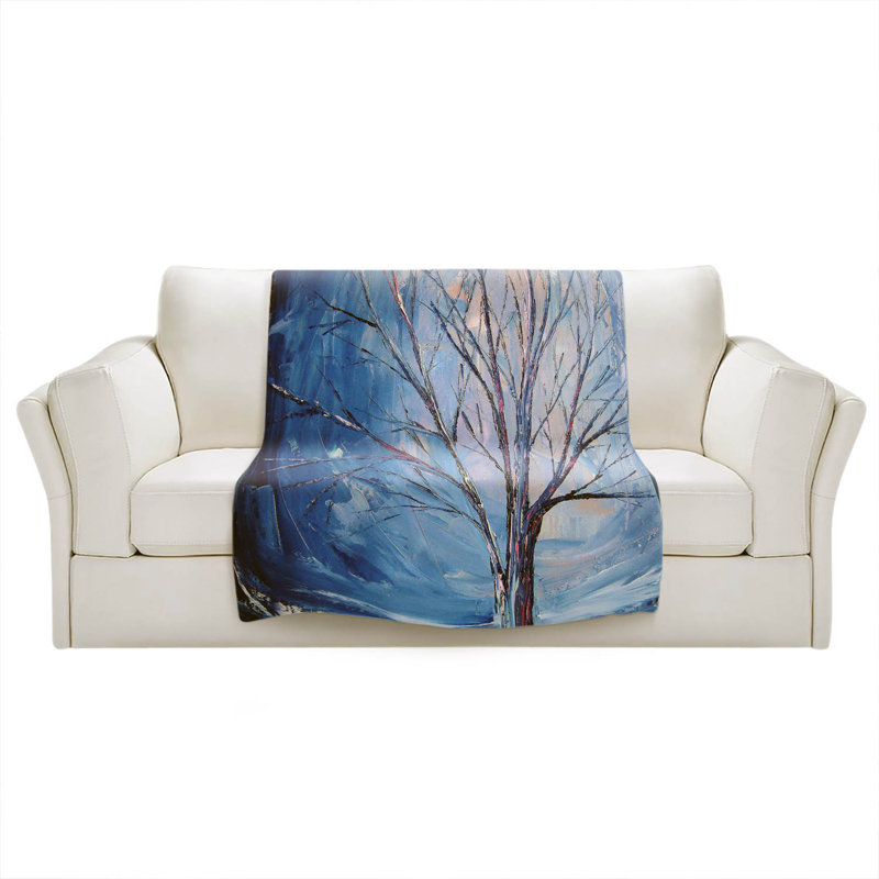 Hand Woven Throw Blanket, 51" x 60"