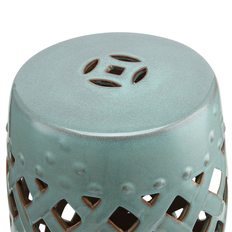 Round End Table Drum End Table Metal Accent Table Side Table For Outdoor Use