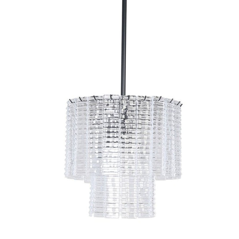 Lustre rond / ovale à intensité variable Iveson, Noir mat, H 26 po x l 32 po x P 32 po