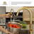 Pull Down Single Handle Kitchen Faucet with Accessories-134895406