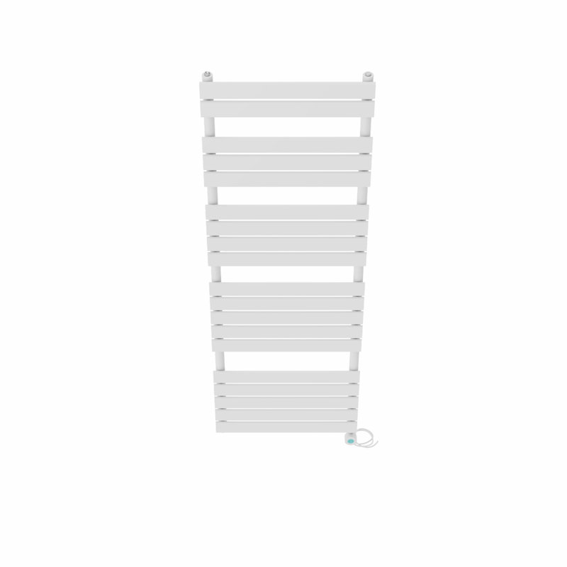 Flat Panel Towel Rail Heated Towel Rails, White, 180cm H x 60cm W x 6.2cm D