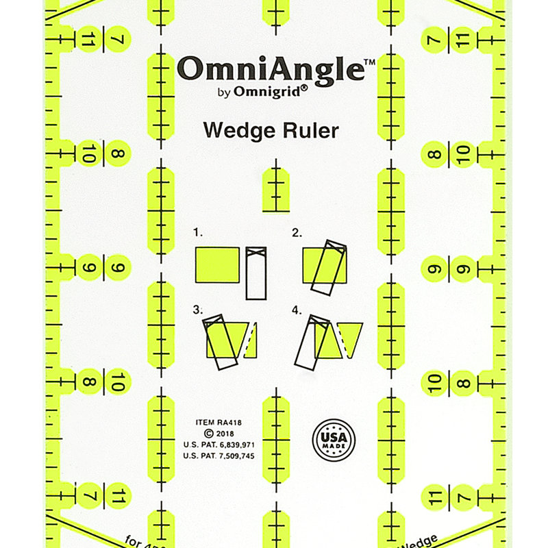 Règle de courtepointe antidérapante OmniAngle 4 po x 18 po
