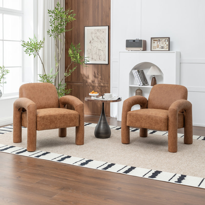 Fauteuil Iryanna, Brun