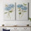 Petite toile d'hortensia bleue I-Premium avec toile tendue - prête à être accrochée