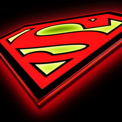 Enseigne lumineuse DEL Superman de 6,6 po Superman
