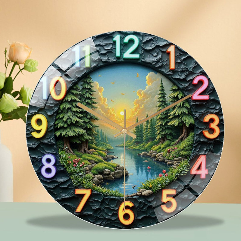 Horloge murale élégante 12 po