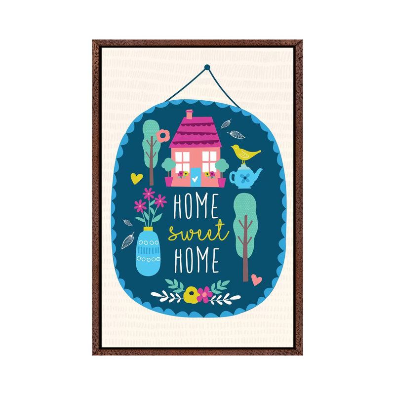 Bright Days by Louise Allen - Print on Canvas, 66.04cm H x 45.72cm W x 3.81cm D, Classic Brown Wood Framed