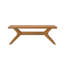 Table basse à pieds croisés Muhsina (48 po x 24 po / 1220 mm x 610 mm)-1006885054
