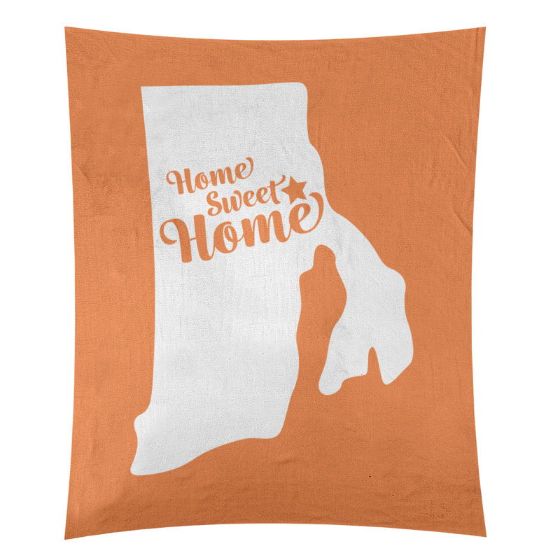 Tapisserie murale Home Sweet Providence, H 80 po x l 68 po, Orange