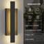 Applique murale d'extérieur à DEL en aluminium noir Mosra-2093467305