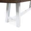 Bancs d'extérieur Carlisle, brun foncé sablé + blanc (ensemble de 2)-983353507