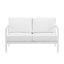 Causeuse d'extérieur en aluminium 51 po avec coussins Sunbrella Armando-276657726-292481602