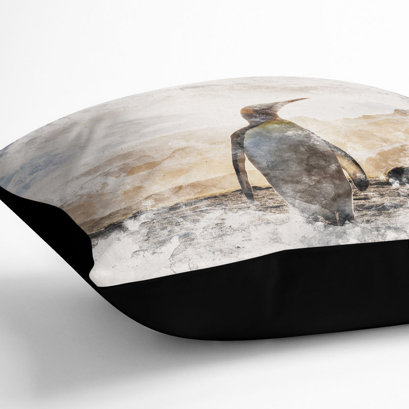 Square Throw Cushion, Black, 55cm H x 55cm W x 20cm D