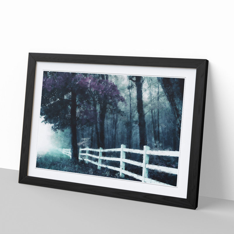 The Forest Edge - Picture Frame Graphic Art, Black, 48cm H x 65cm W x 2cm D