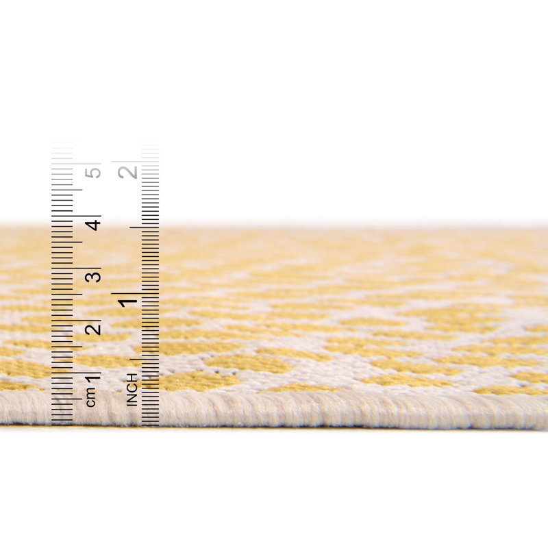 Tapis d'extérieur couleur or, Carré 13 pi