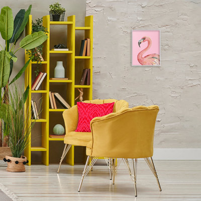 Flamingo On Pink Framed Giclee Art by Patricia Pinto