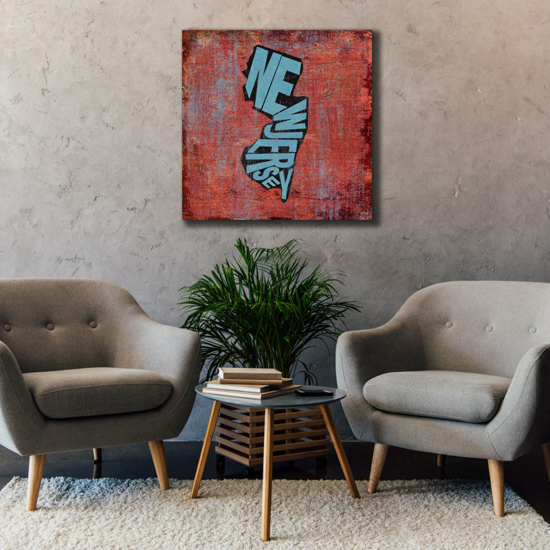 «New Jersey» par Art Licensing Studio, art mural sur toile